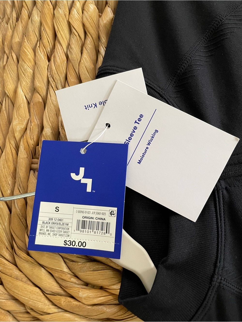 JoyLab Black Zip-Up Active Cropped Top NWT - Picture 2 of 5